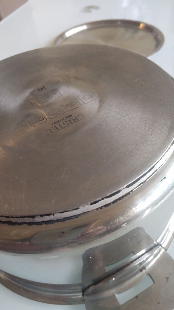 CRISTEL 両手鍋 蓋付き16センチ