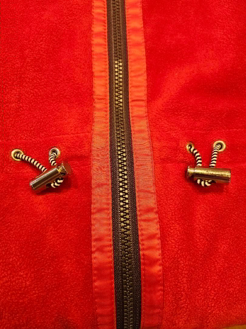 美品　LANVINランバンスポーツ　2ウェイ　防寒ゴルフ アウターウェア レッド