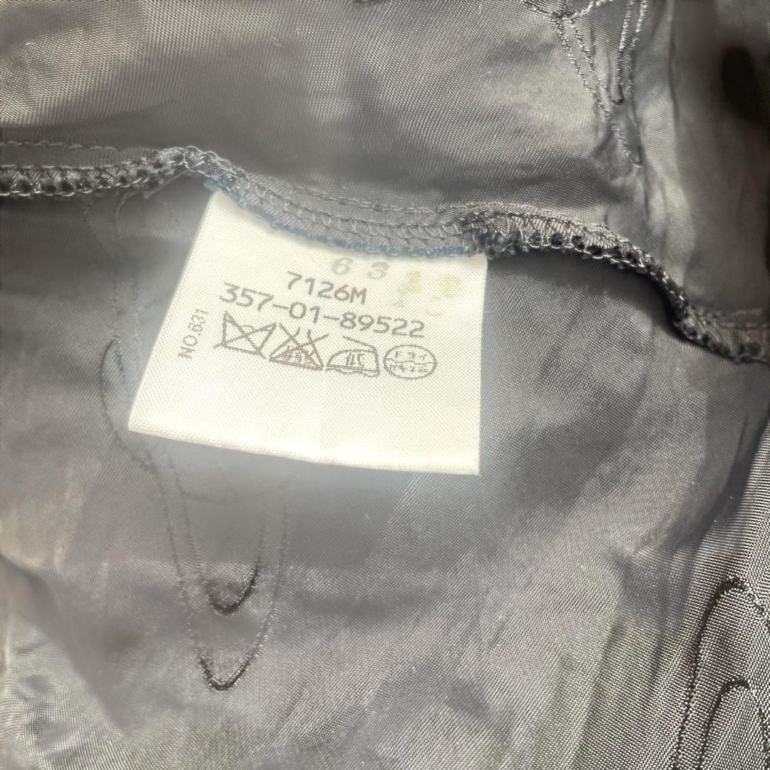 Vivienne Westwood 黒シャツ総オーブ柄アシンメトリーリボンタイ