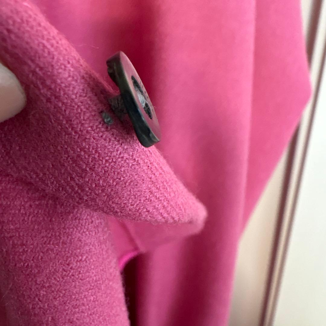 【タグ付き未使用】ピンクLE PHIL ルフィル ウールサキソニーブラウス