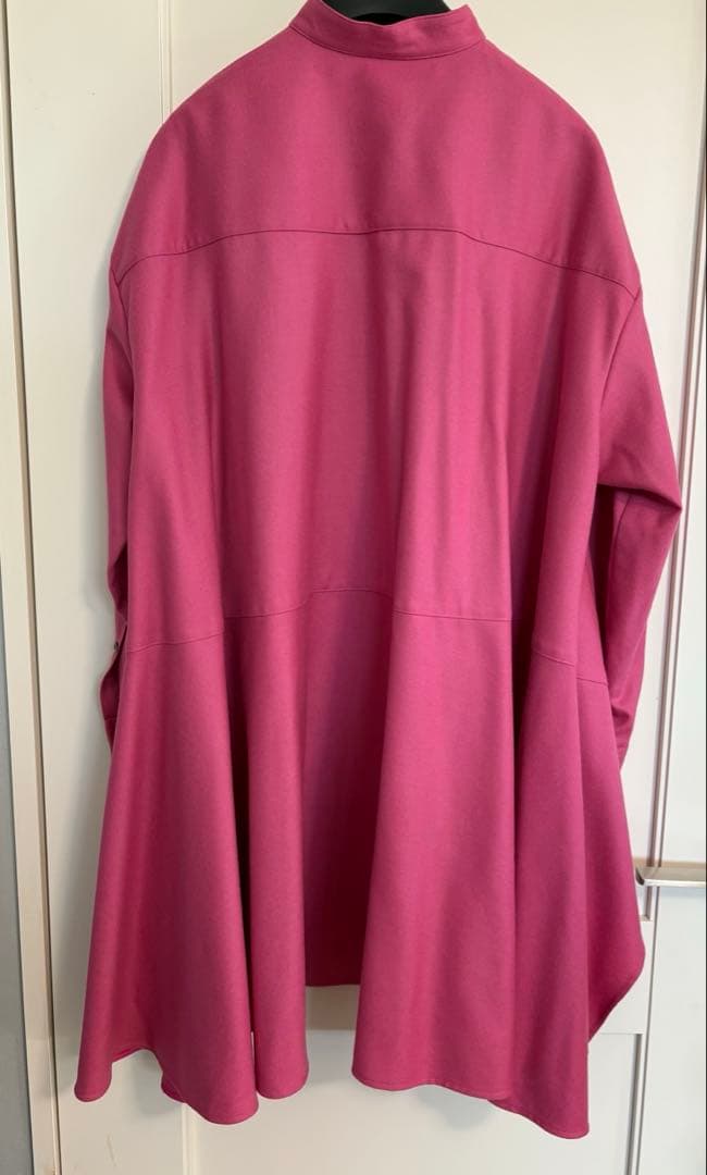 【タグ付き未使用】ピンクLE PHIL ルフィル ウールサキソニーブラウス