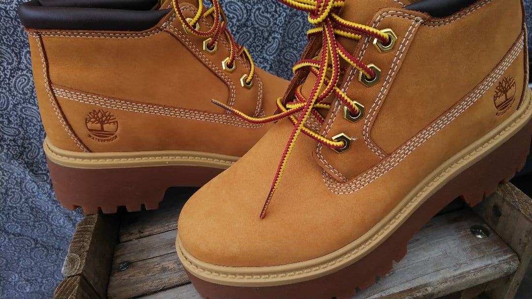 Timberlandティンバーランドウィートヌバックブーツ6W23cm