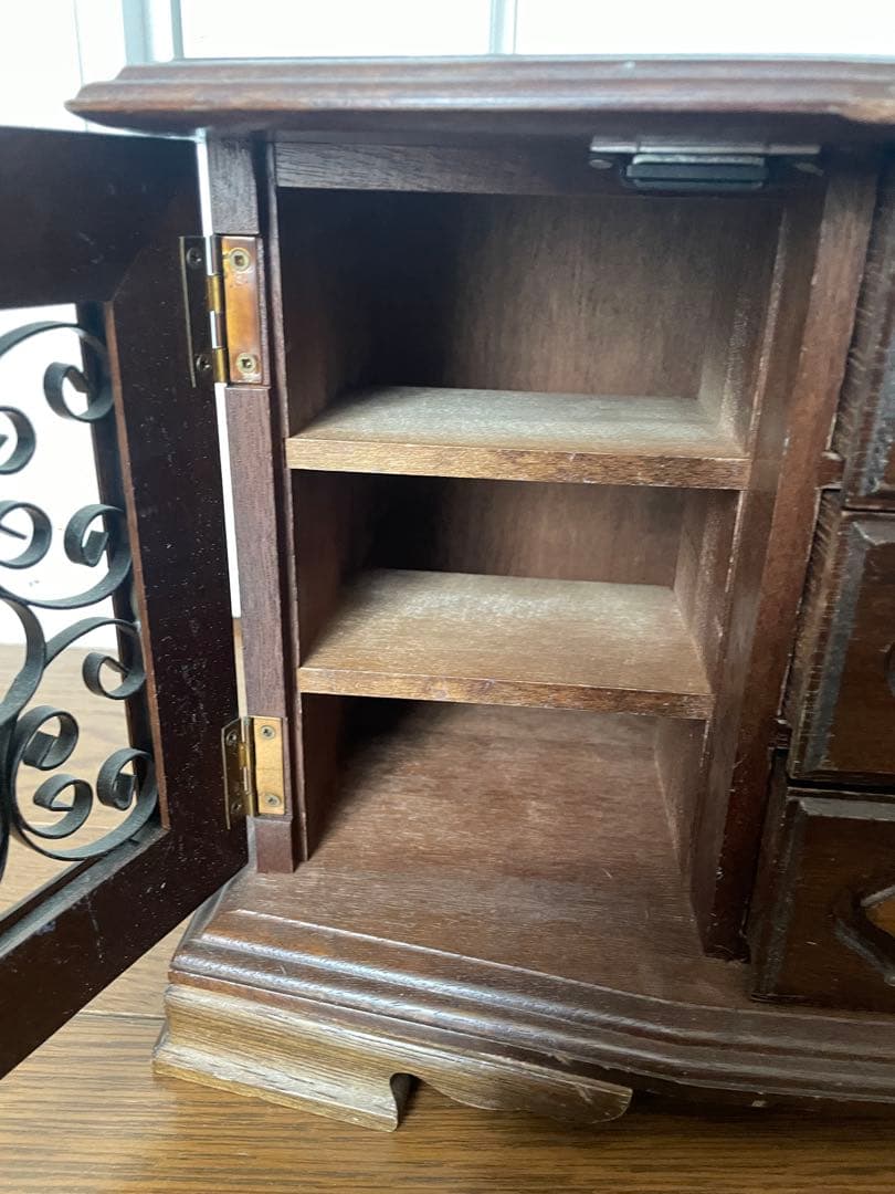 アンティーク ウッド アクセサリーボックス 昭和