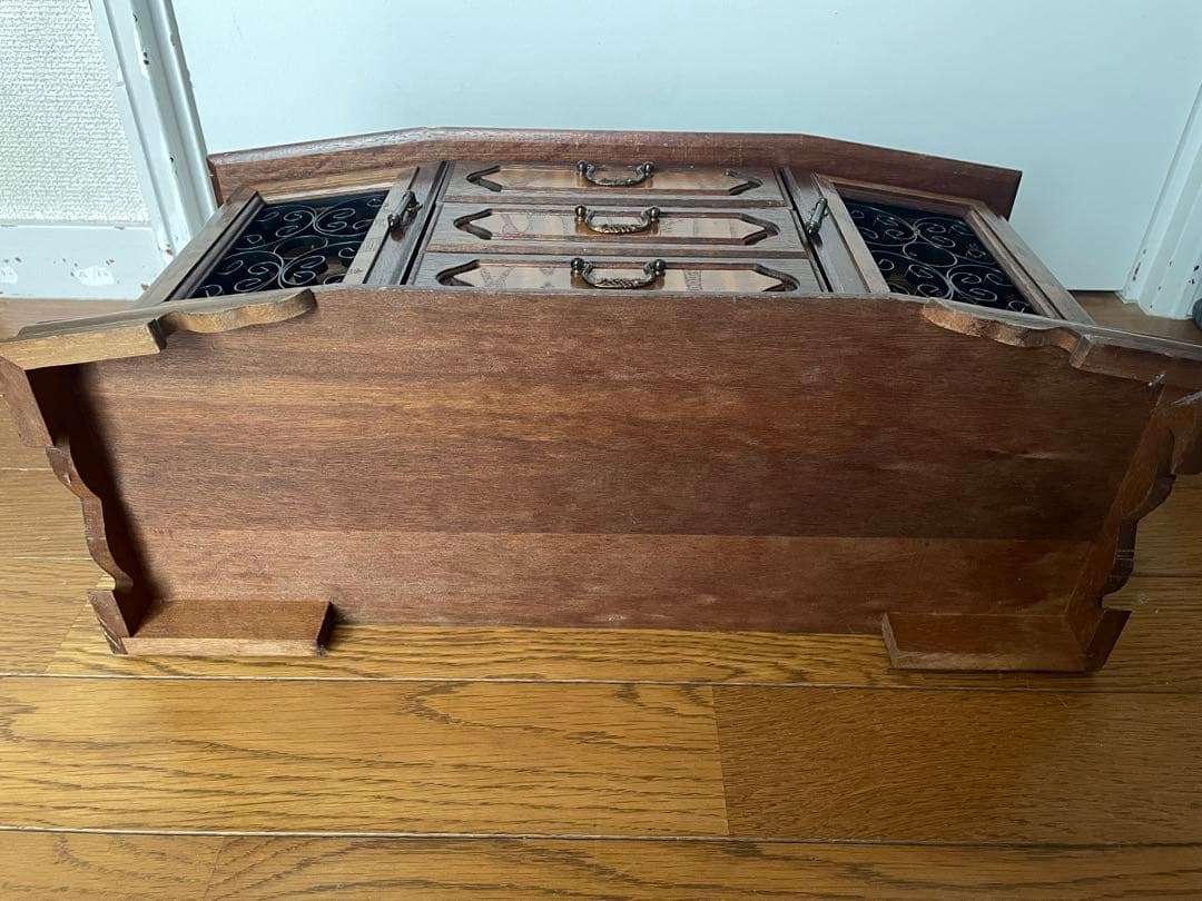 アンティーク ウッド アクセサリーボックス 昭和