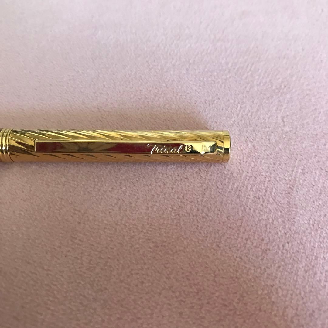 ブランド不明　ゴールド　ボールペン