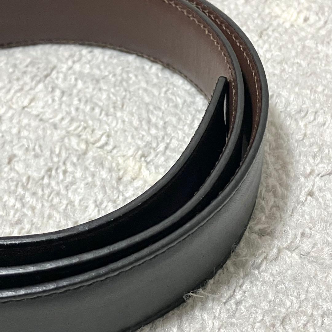 フェラガモ［ガンチーニ］ベルト　ゴールド金具　デカロゴ　レザー　レディース