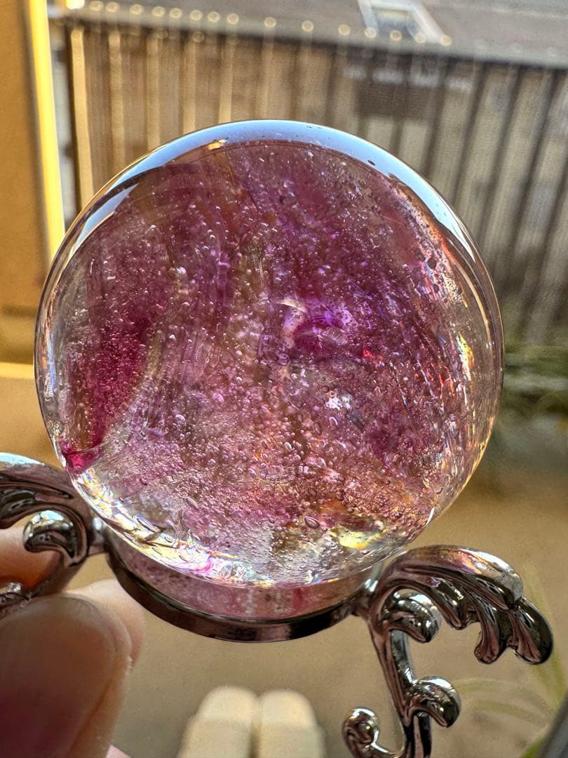 さらら お値下げ中 シエラネバダ産 アンダラクリスタル スフイア ピンク系