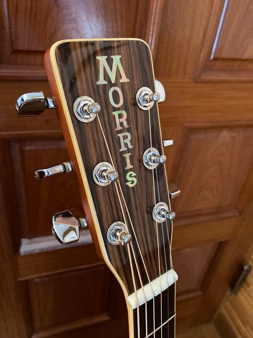 Morrisアコースティックギターモーリスジャパンヴィンテージ　ハードケース付