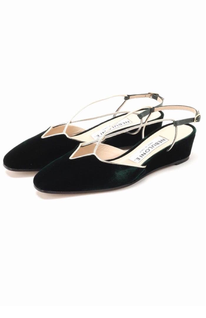 【新品】ネブローニ　ベルベット　サンダル　グリーン　37