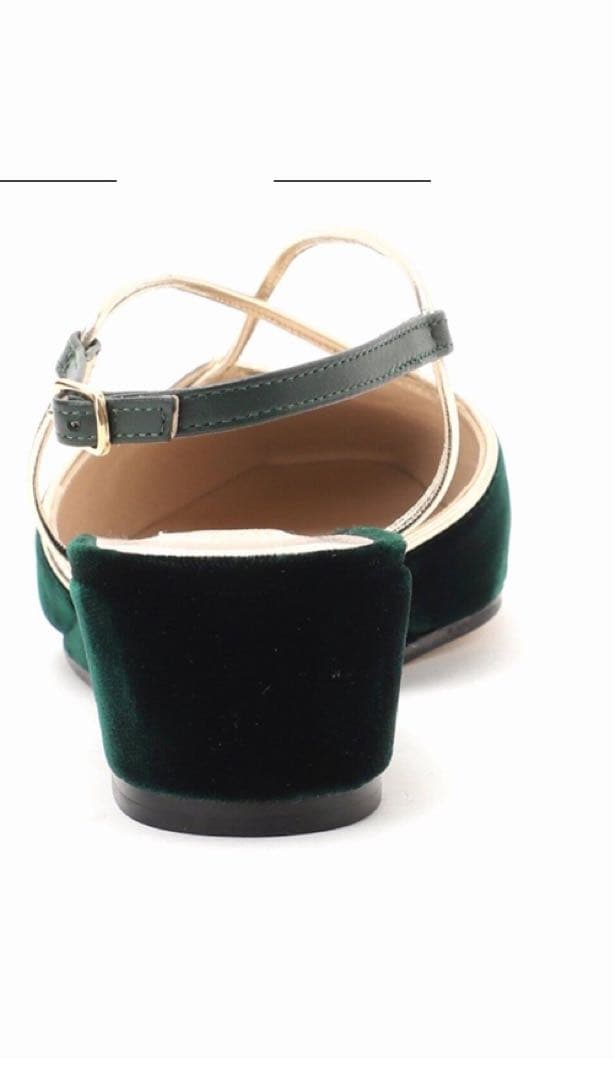 【新品】ネブローニ　ベルベット　サンダル　グリーン　37