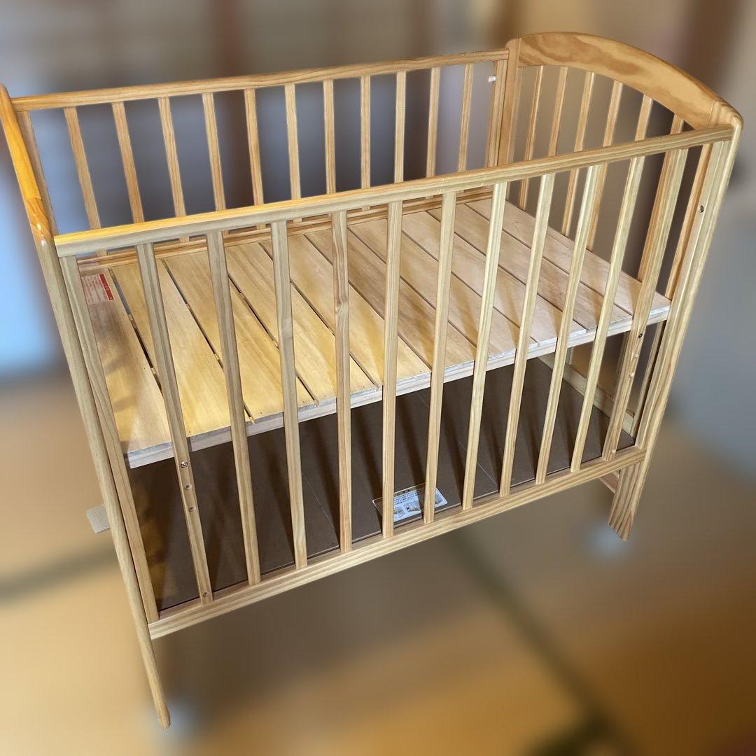 カトージ　ベビーベッド　レギュラー　ハイタイプ　ナチュラル♦︎送料込み