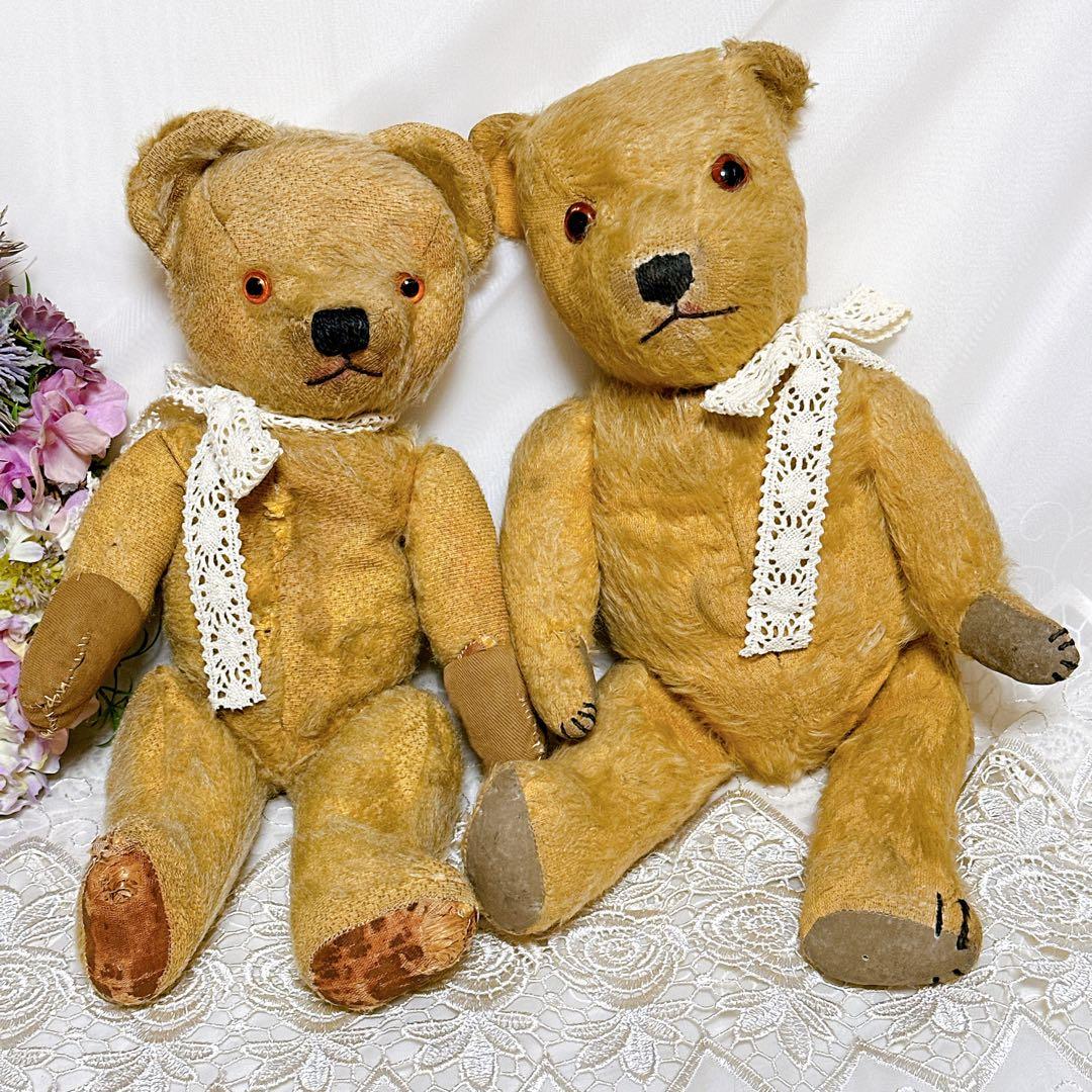 ❤️1940年頃❤️愛されすぎたチルターンベア　アンティークテディベア