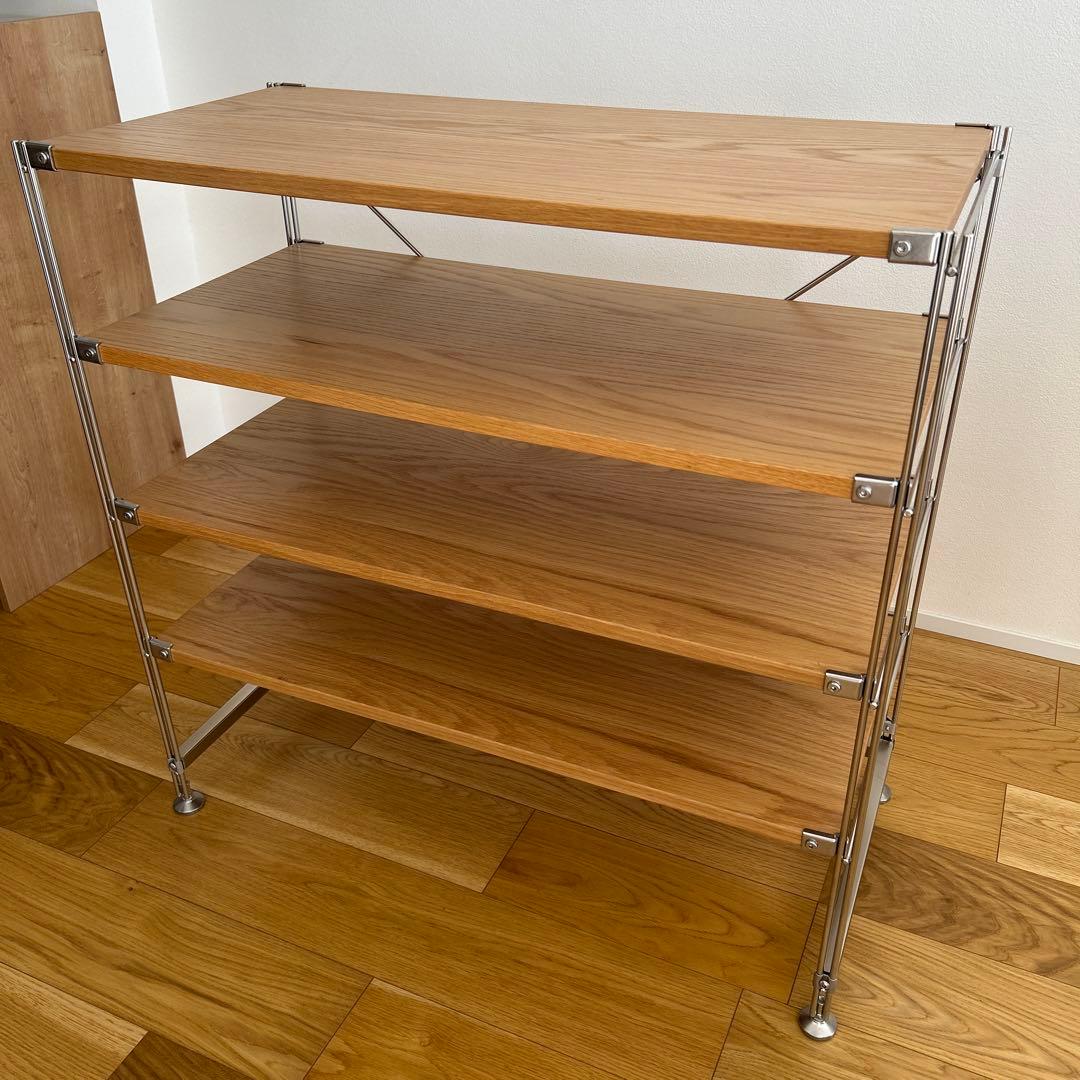 【1/31まで】【組み立て済】無印良品スチールラック 4段