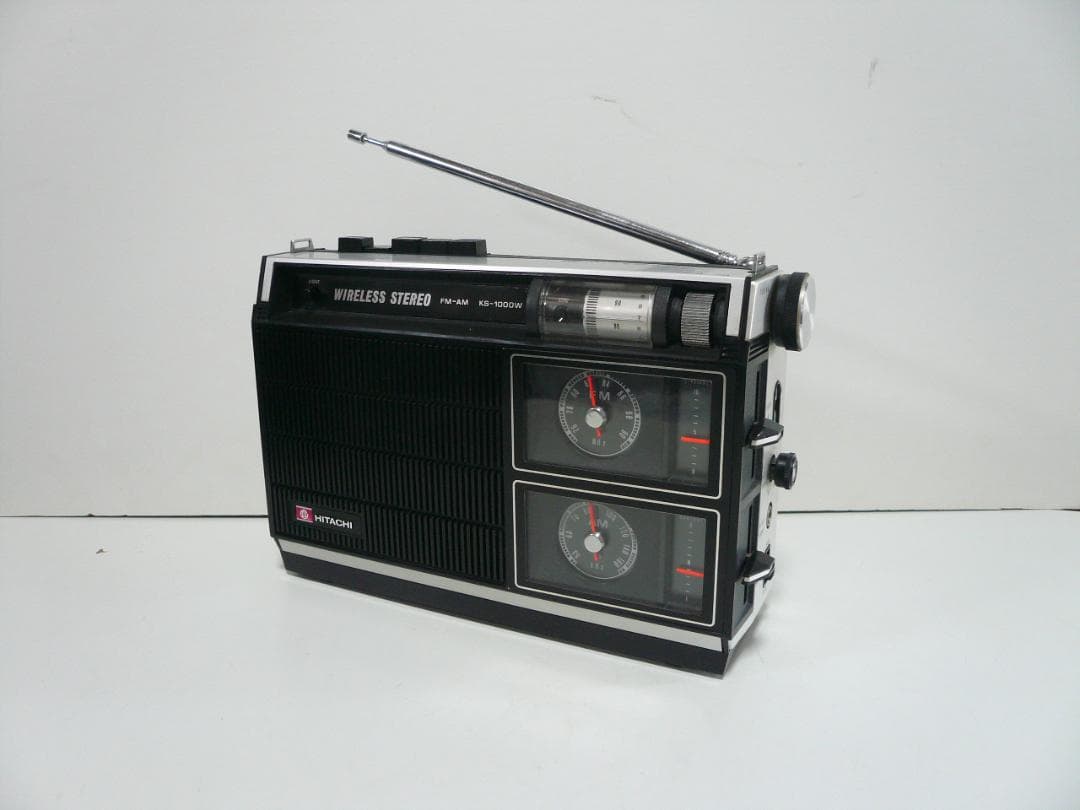 レトロ 日立 2バンドラジオ KS-1000W AW/FM ワイヤレスステレオ