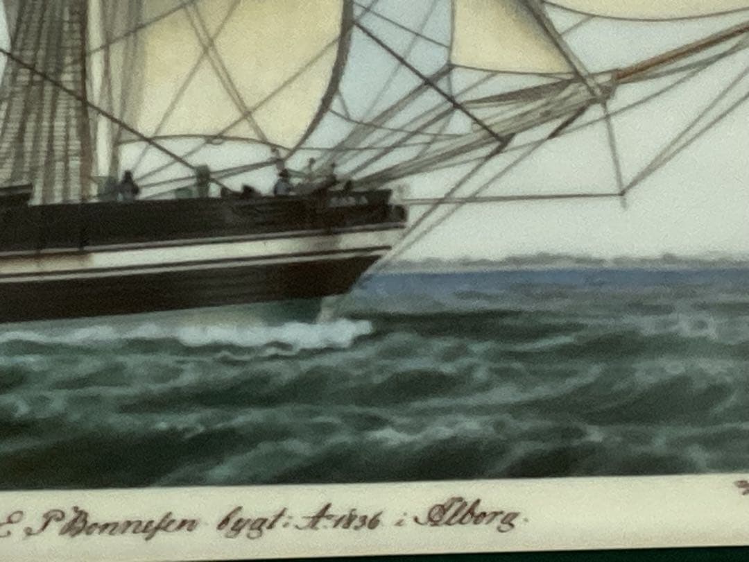ロイヤルコペンハーゲン　ピングオーグレンダール　陶板画　希少品　デンマーク帆船