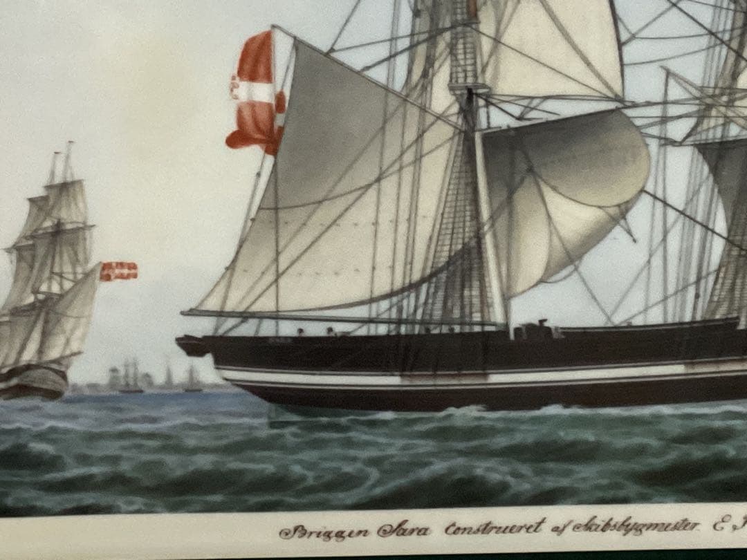 ロイヤルコペンハーゲン　ピングオーグレンダール　陶板画　希少品　デンマーク帆船