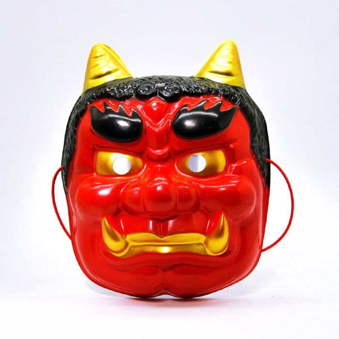 定番人気⭕️新品⚡️節分 赤鬼コスチュームXL 豆まき お面 こん棒 大人 衣装