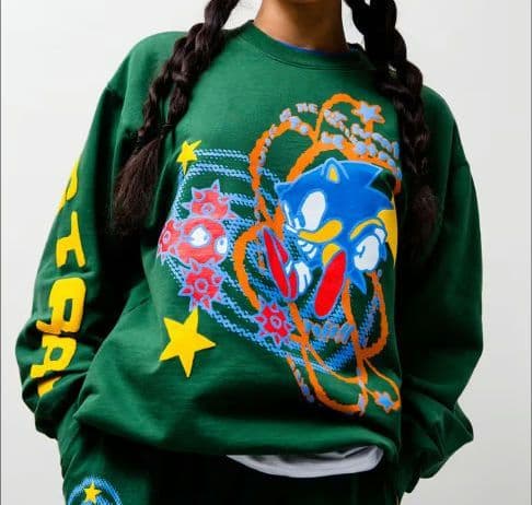 ストレイ ラッツ　セガ SEGA コラボ ソニック USA製 グリーン　アメリカ