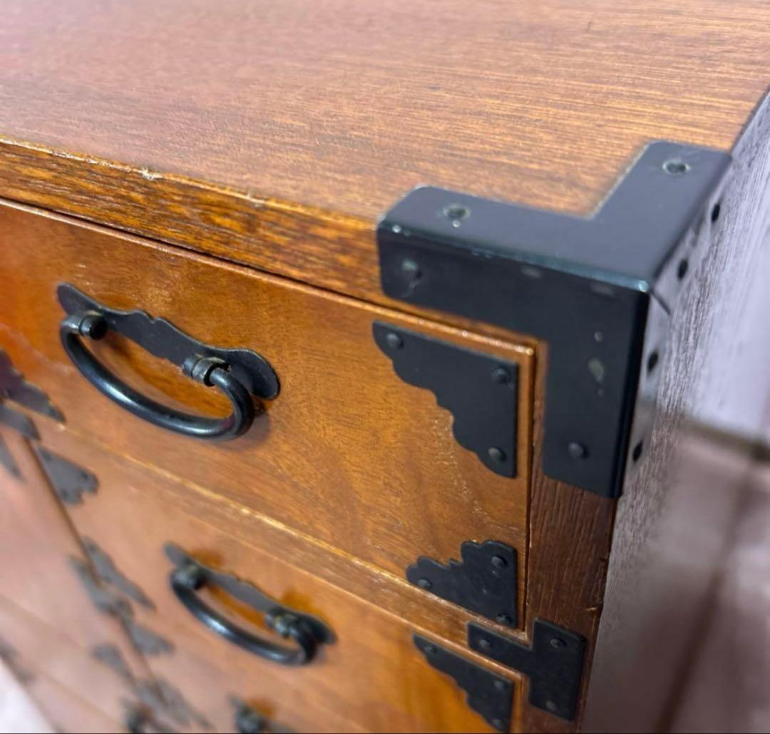 アンティーク家具　民芸家具　箪笥　薬箱　キャビネット　からくり仕掛け有