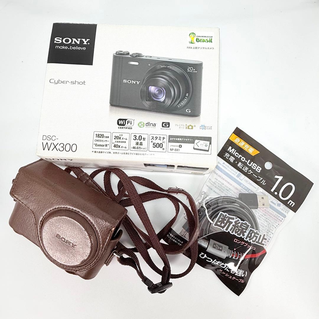 SONY Cyber-shot DSC-WX300 ブラウン 外箱・純正ケース付