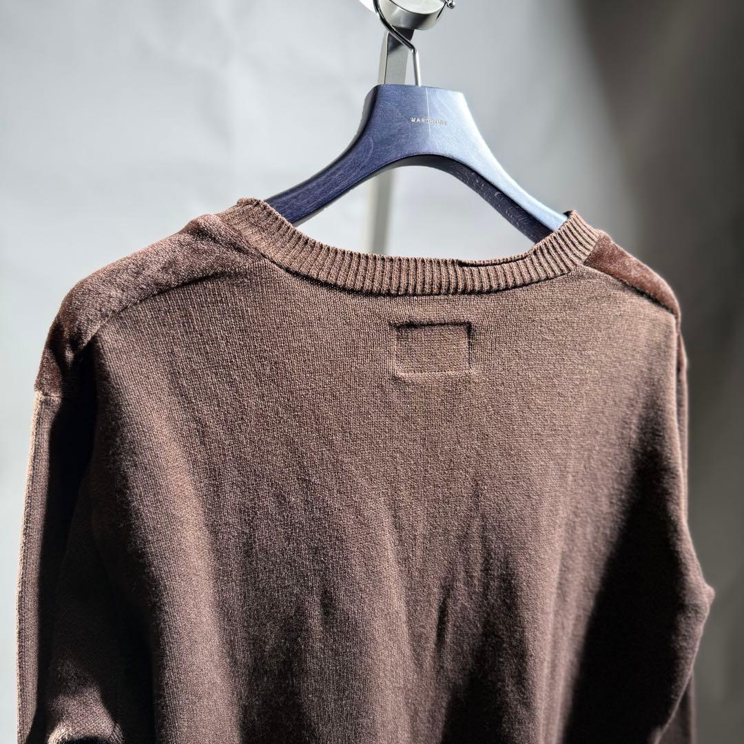 03AW NUMBER(N)INE ハート涙パッチベロア切替ニット size2