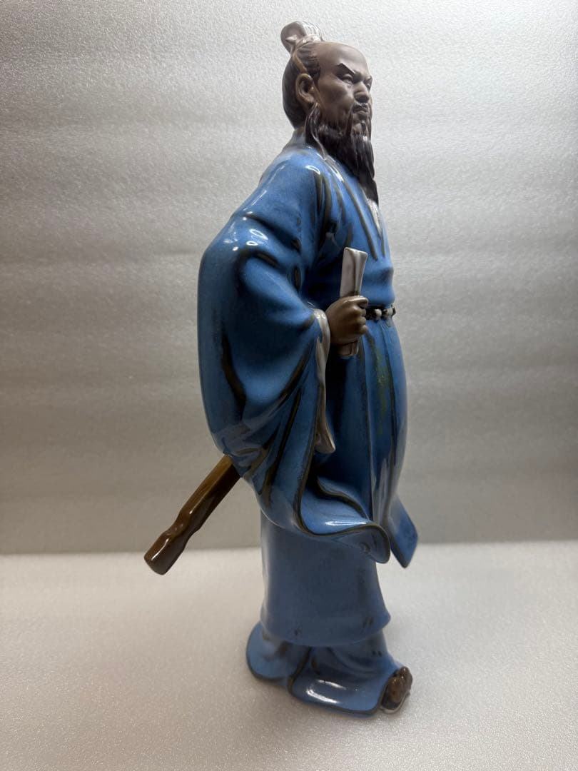 在庫処分‼️ 陶器 手工製作 高溫燒製 三国志人物 「曹操」