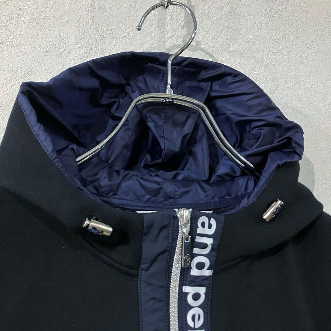 美品 and per se 中綿 フーデットブルゾン ダウン アンパスィ