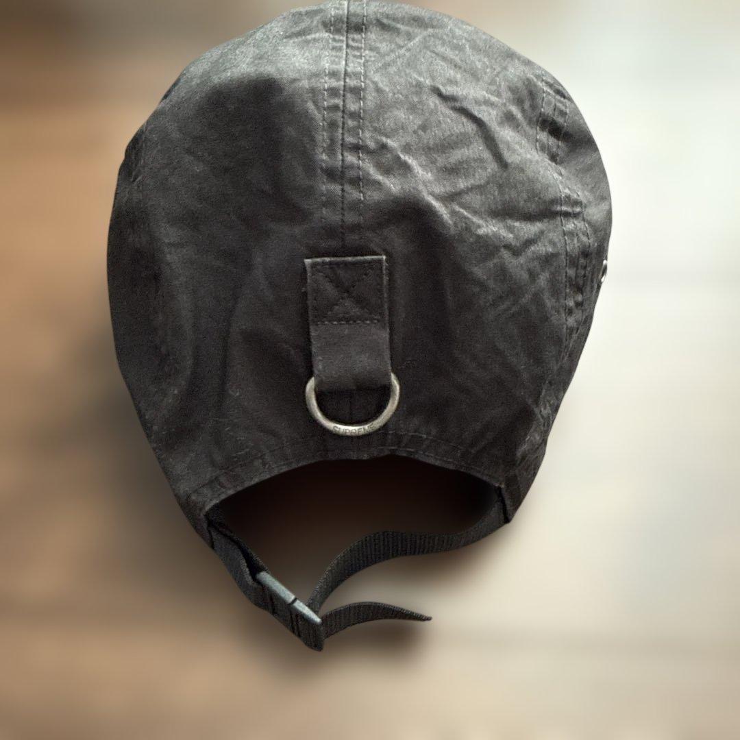 はやからSupreme 黒 6パネルキャップ