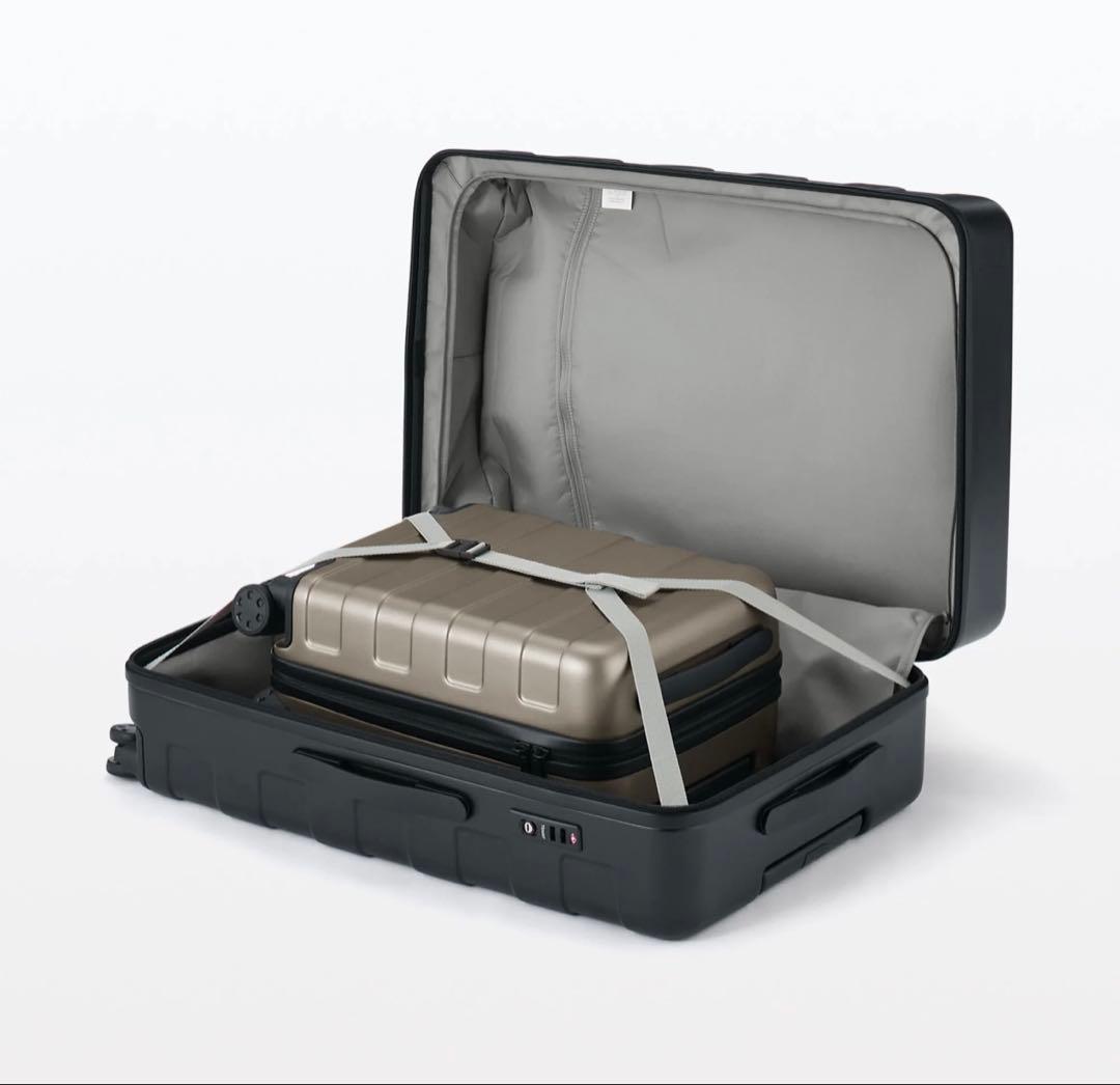 無印良品 105L スーツケース ハードキャリーケース バーを自由に調節できる