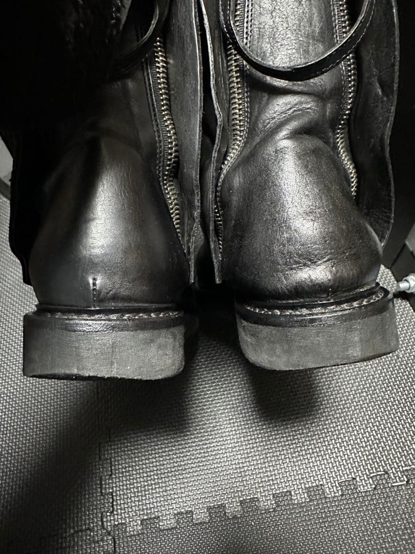 Cinzia Araia ダブルジップアップブーツ　レザー