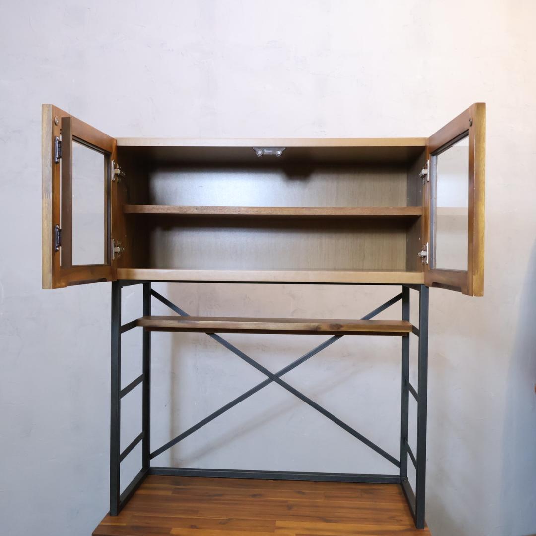 unico ウニコ スウェラ キッチンボード カップボード 食器棚 アカシア材