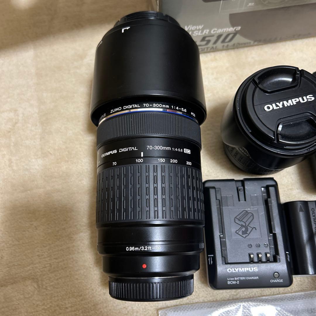 OLYMPUS E-510 デジタル一眼レフカメラレンズキット望遠70-300付