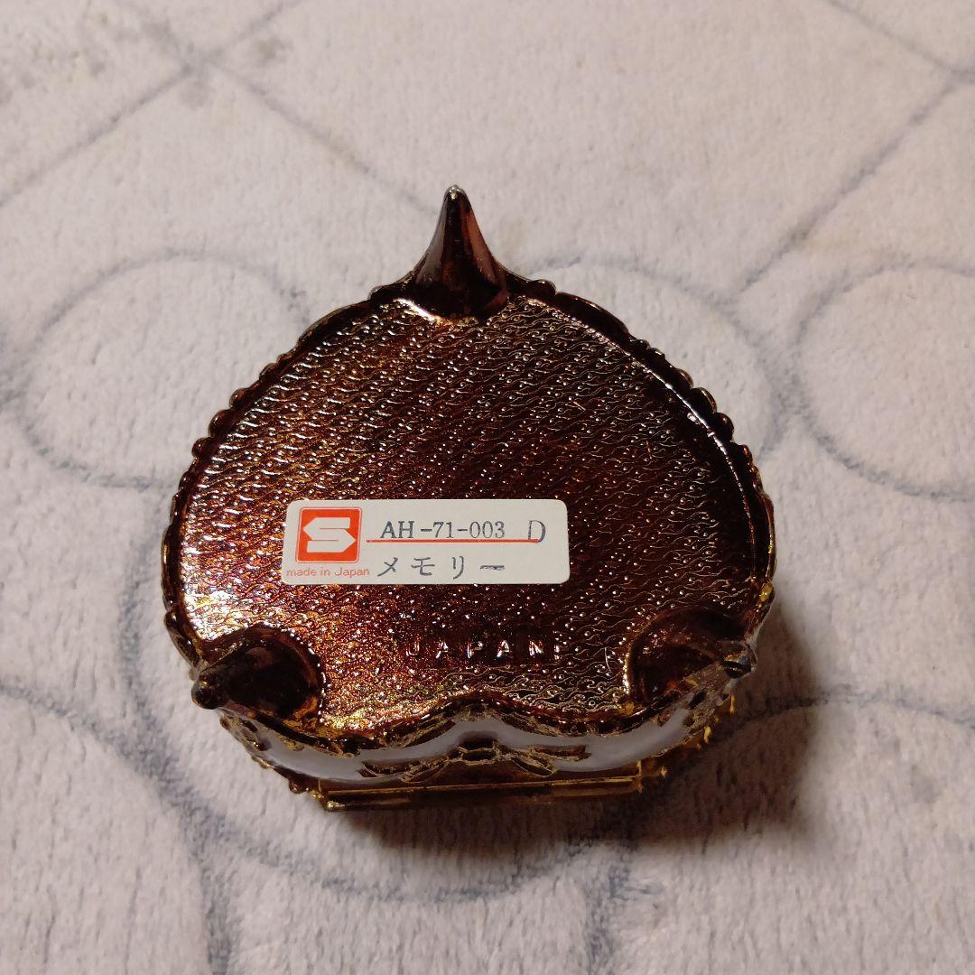 オルゴール　ハート型小物入れ