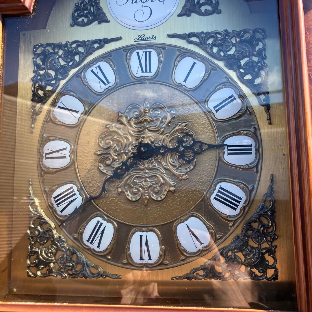 Laurisドイツ製アンティーク tempus fugit ホールクロック柱時計