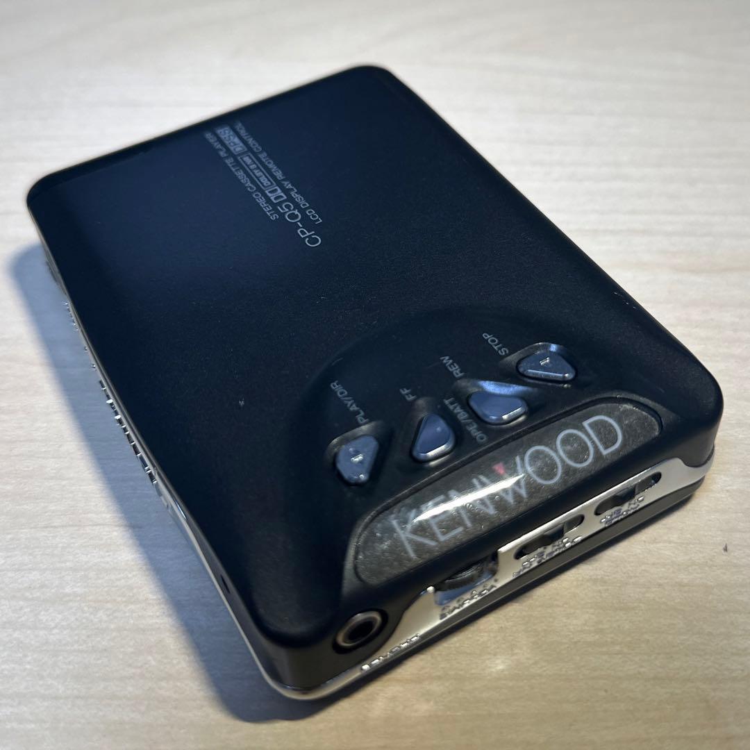 【美品DE修復品】KENWOOD カセットプレーヤー CP-Q5 ブラック