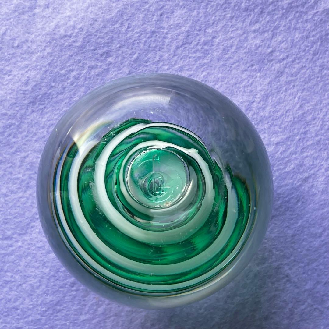 美しいペーパーウエイト インテリア 透明 うずまき