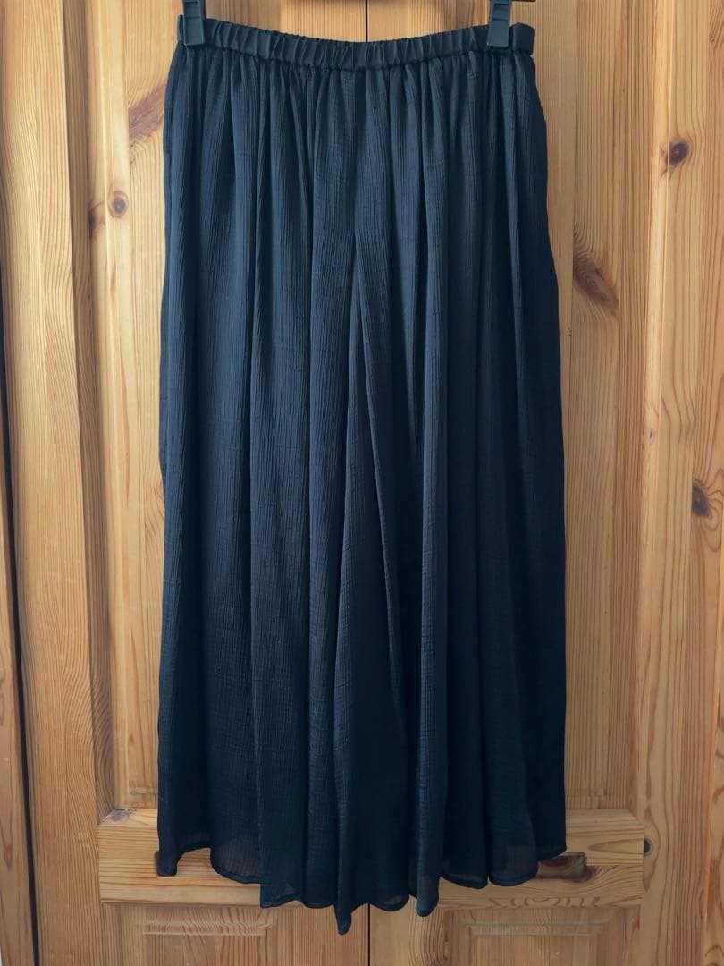 短時間着用　ビアズリー NEW シワシフォンギャザーパンツ