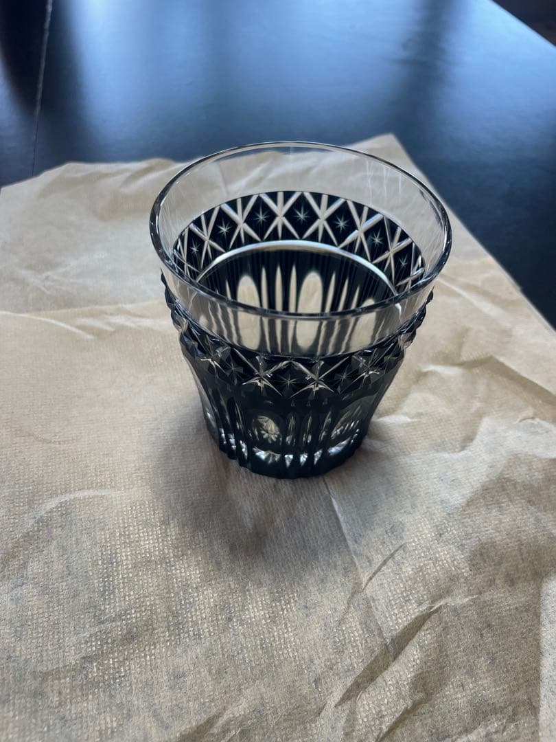 ⭐︎最終値下げ⭐︎薩摩黒切子⭐︎オールド