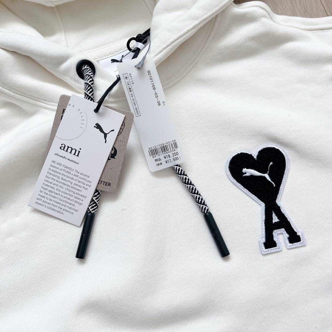 PUMA ami メンズ パーカー トレーナー フーディー 白 ホワイト 新品