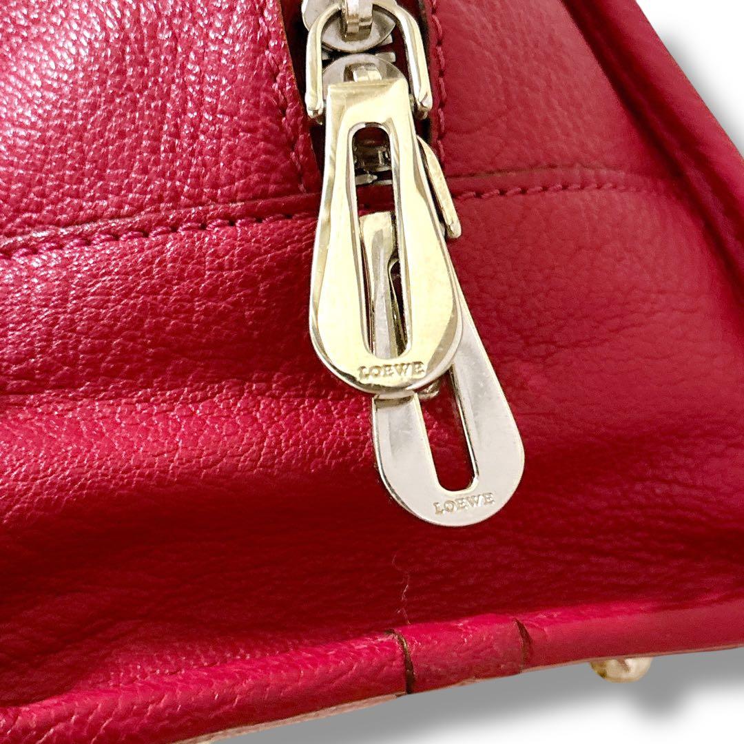 LOEWE ロエベ アマソナ28 アナグラム ハンドバッグ　ミニボストン　レザー