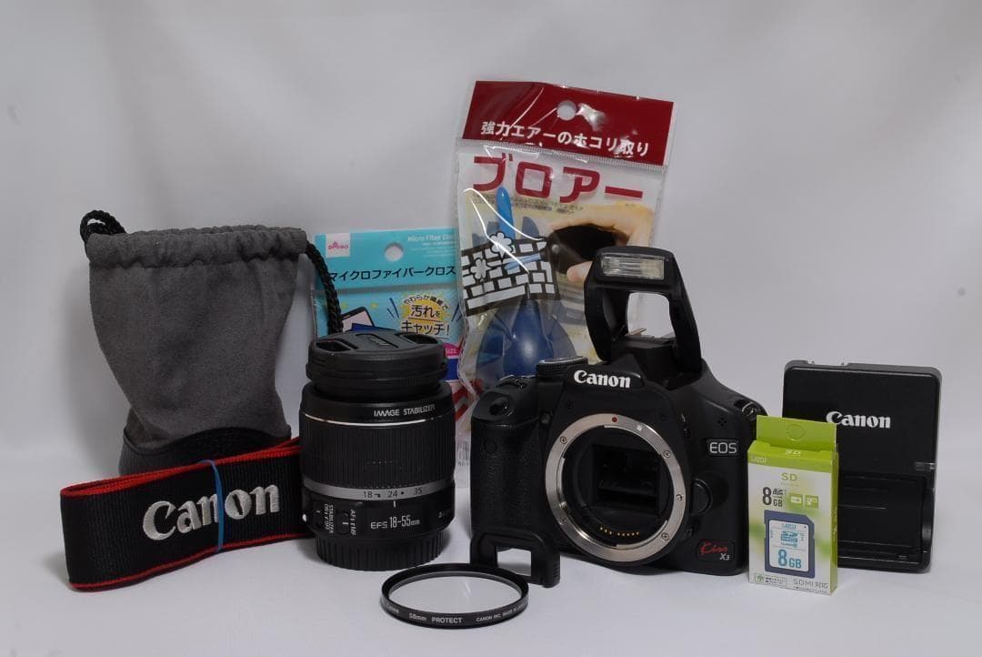✨すぐ始めれる　✨美品　Cannon　Kiss X3 標準レンズセット
