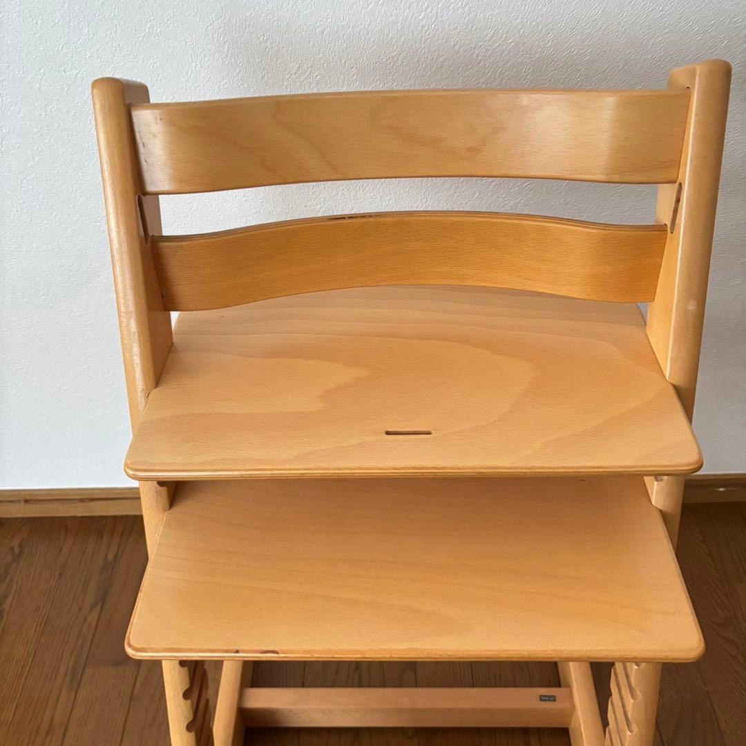 ストッケ　トリップ トラップ　ベビーチェア+ベビーセット　ナチュラル　S/N3③