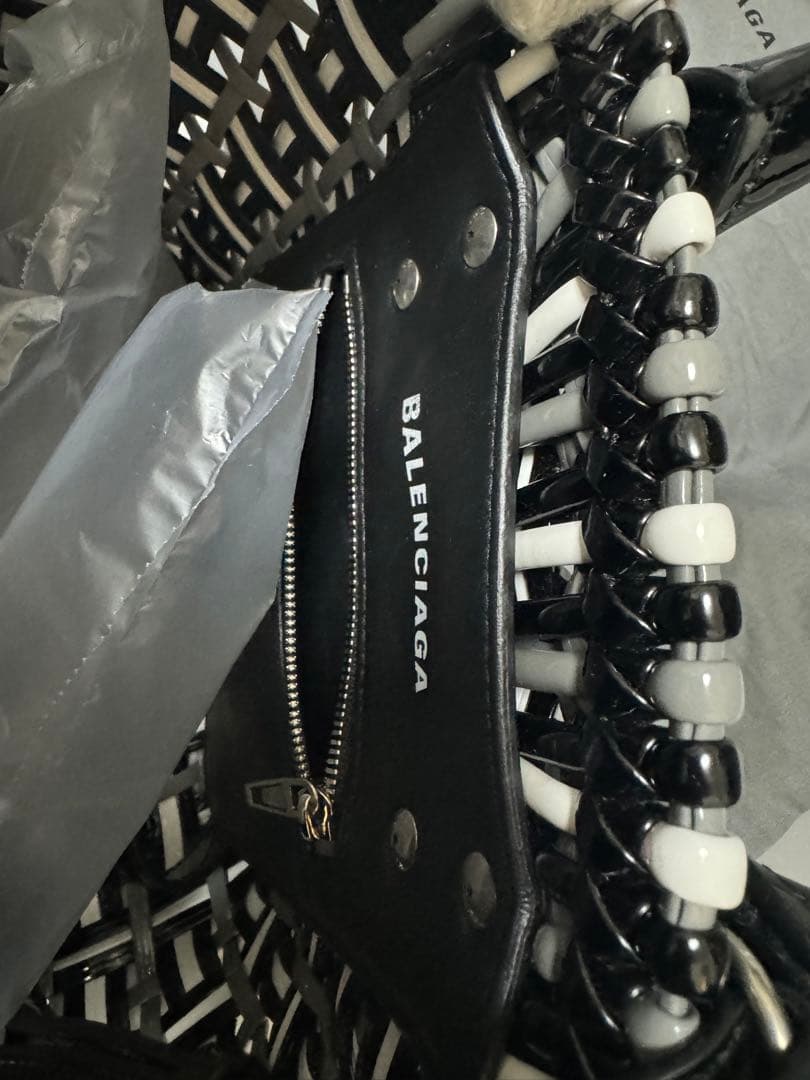 バレンシアガ　ビストロXS ブラックxグレーxホワイト