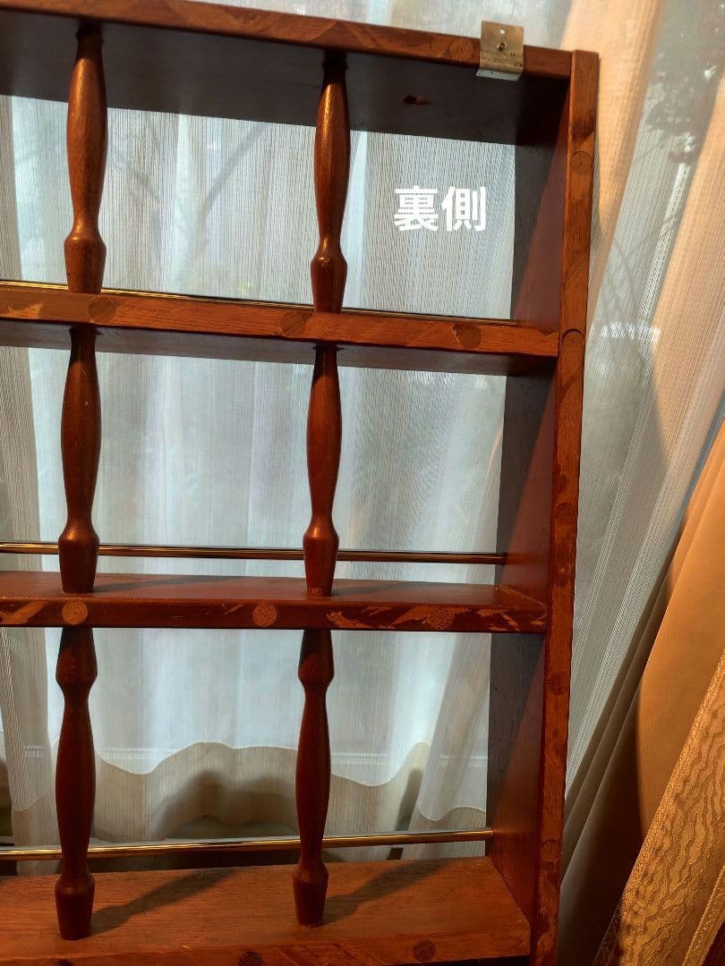 ③昭和レトロ ヴィンテージ アンティーク 北欧家具 壁掛け 収納棚 木製　ラック
