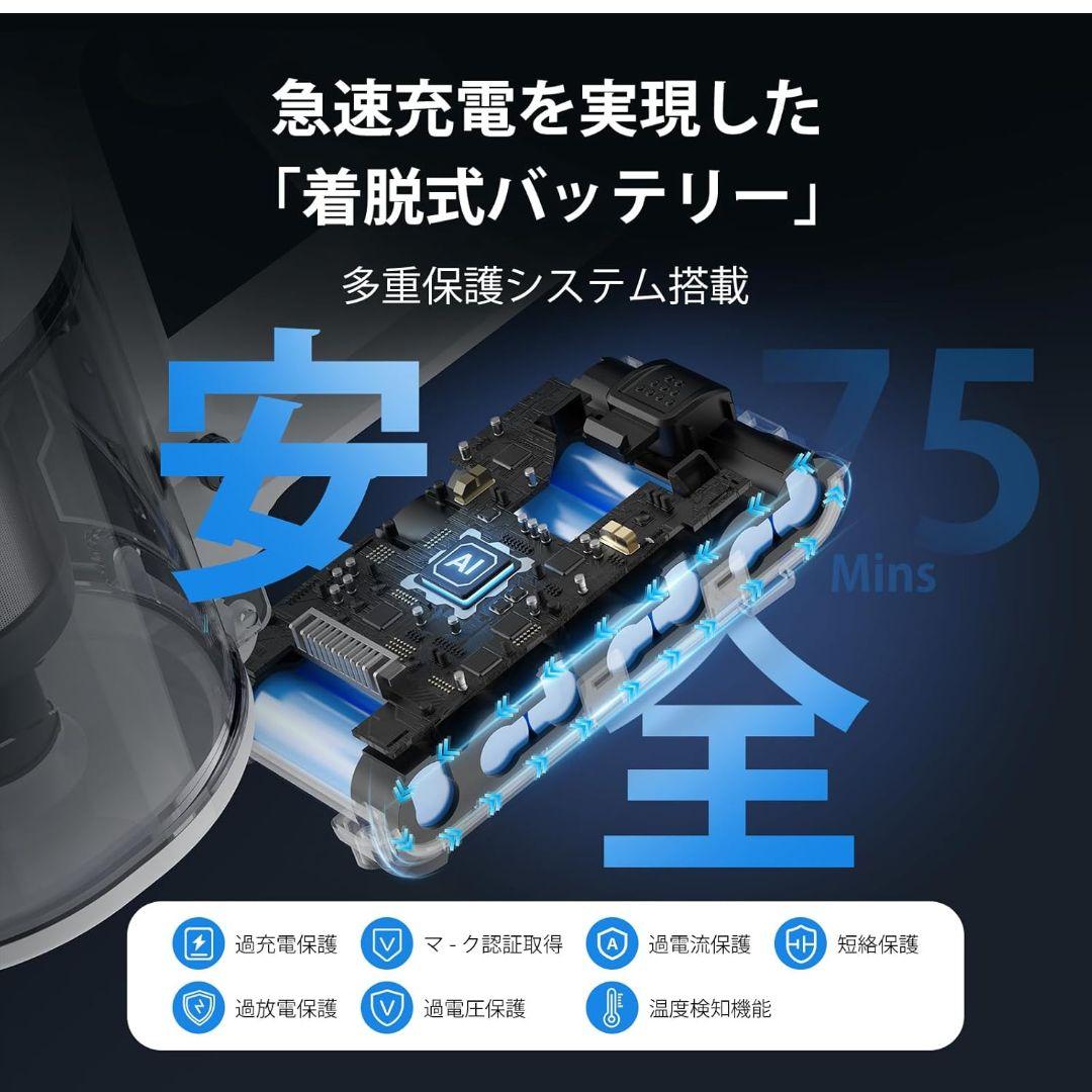 95000PA スティッククリーナー 本体 除菌ライト搭載