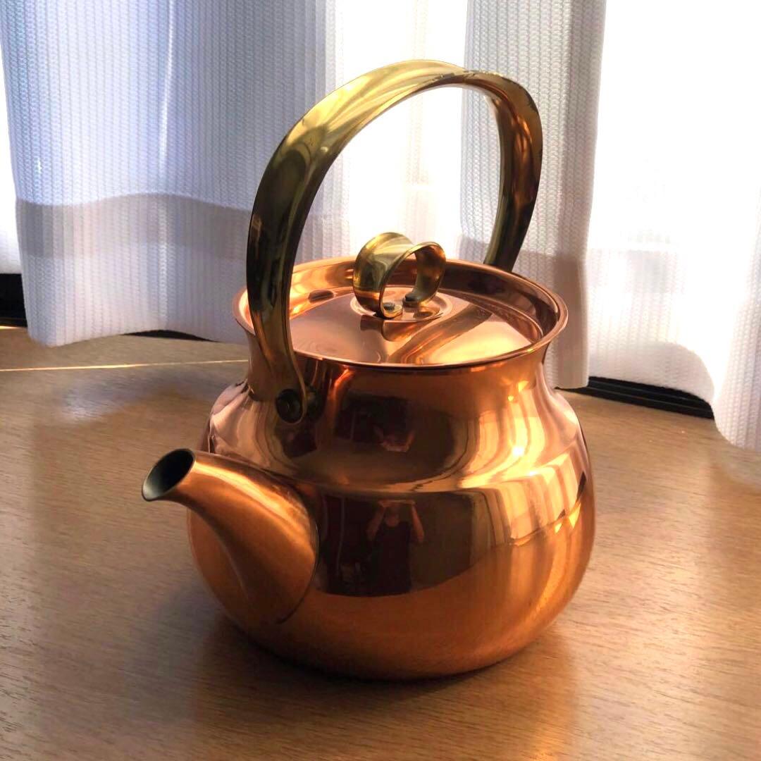 純銅製ケトル　銅製やかん　2.2L 未使用ヴィンテージ