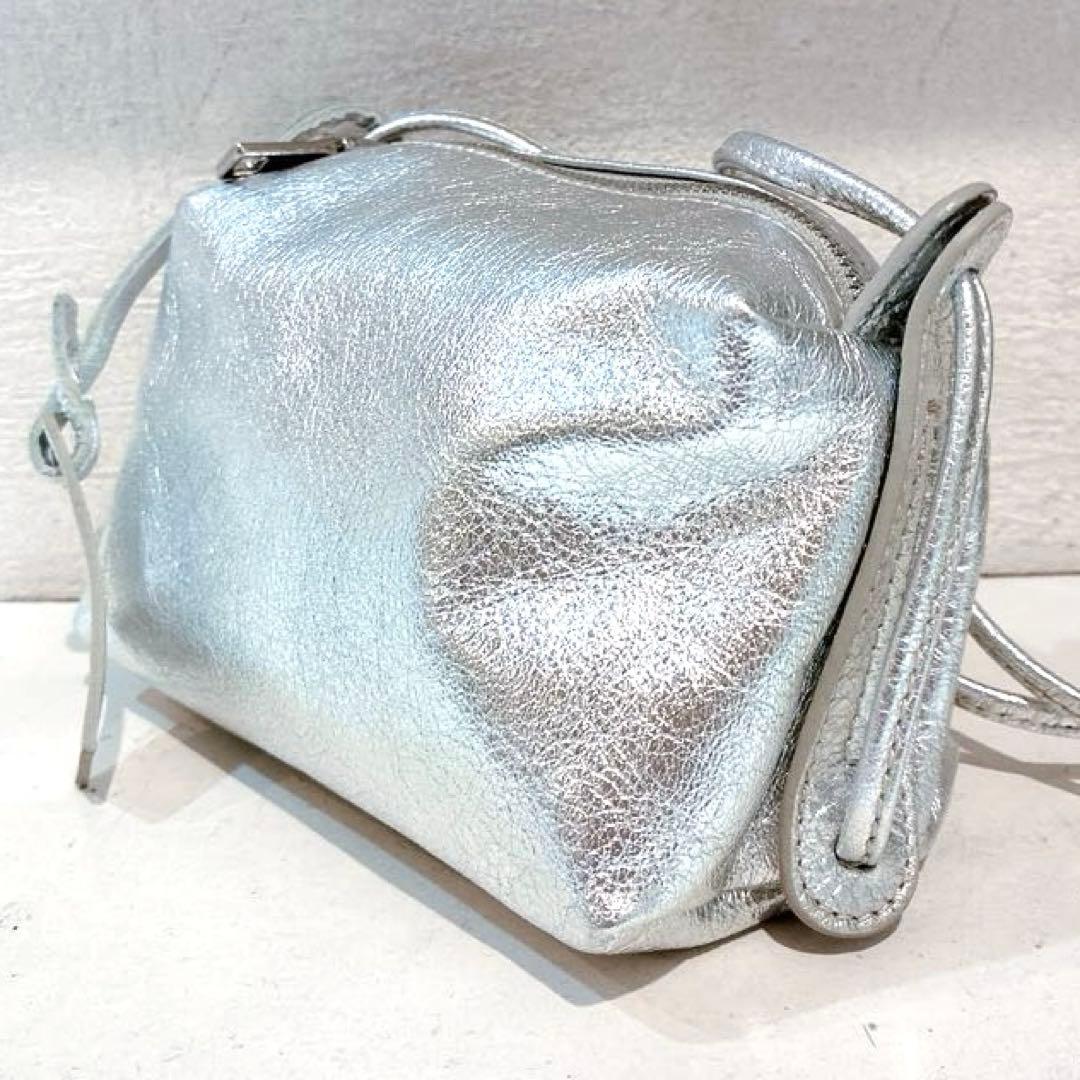 【極美品】MARCO MASI ショルダーバッグ　シルバー