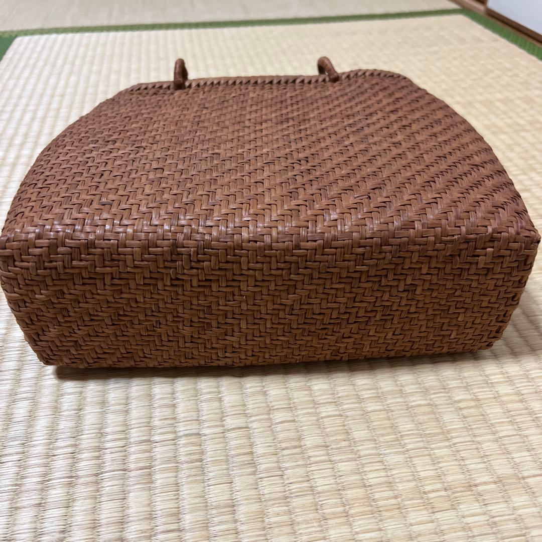 ★極美品★　山葡萄　かごバッグ網代編