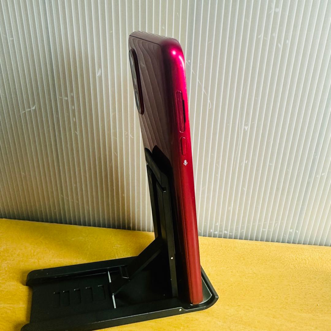 【極美品】 らくらくスマートフォンa A401FC レッド　SIMロック解除済