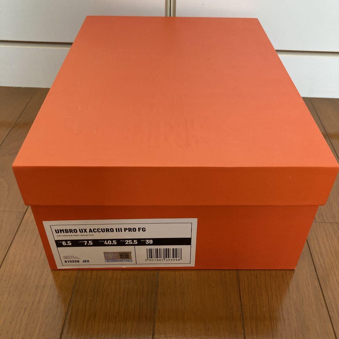 アンブロ UX Accuro 3 PRO FG 加茂24足限定スパイク オレンジ
